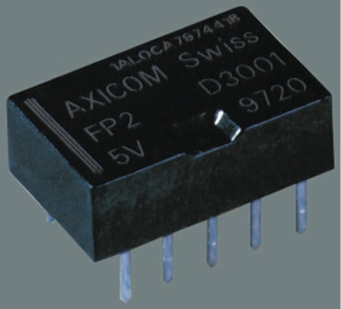 TE Connectivity Surface Mount Signal Relay, 2V dc Coil, 2A Switching Current, DPDT