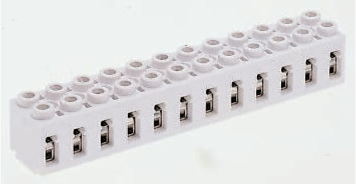 Weidmuller Non-Fused Terminal Block, 12-Way, 32A, 4 mm² Wire, Screw Down Termination