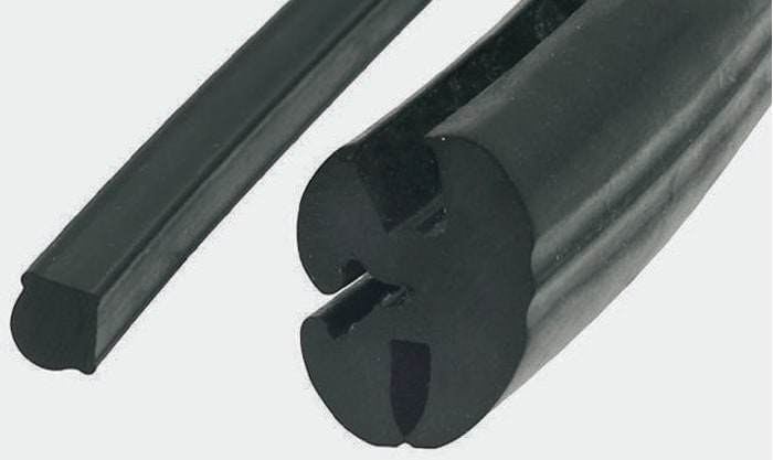 Black shore rubber panel sealing strip