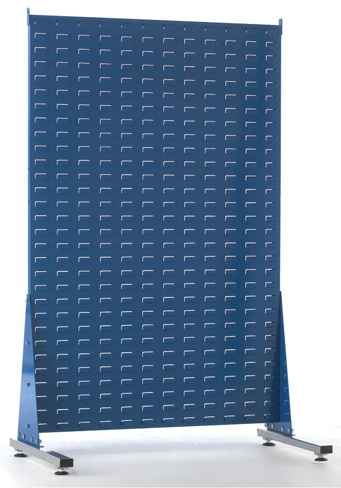 RS PRO PP Louvre Panel Storage Unit, 500mm x 1000mm x 1500mm, Blue