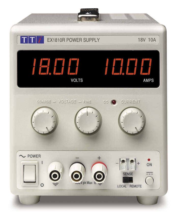Aim-TTi EX-R Series Digital Bench Power Supply, 0 → 18V, 0 → 10A, 1-Output, 180W - RS Calibrated