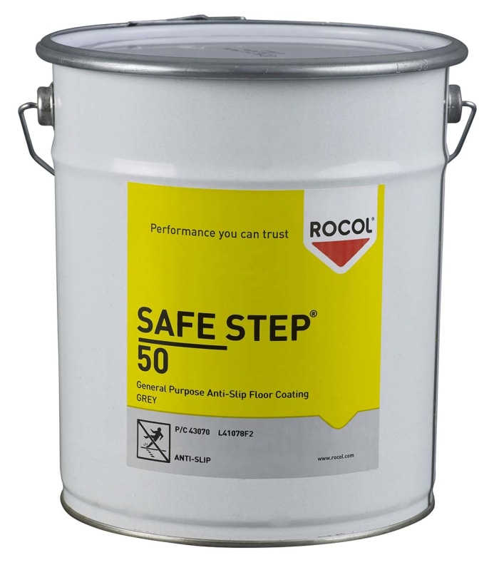 Rocol Grey Anti-Slip Flooring Chlorinated Rubber/Alkyd Resin Floor Finish, Solid Finish