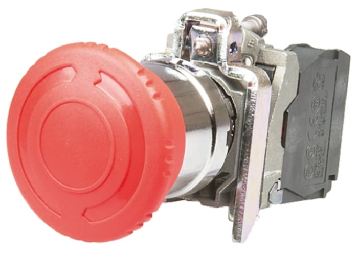 Schneider Electric XB4 Series Push Button, Panel Mount, 22mm Cutout, SPST, IP66