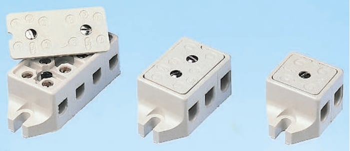 Wieland Non-Fused Terminal Block, 8-Way, 32A, 4 mm² Wire, Screw Down Termination