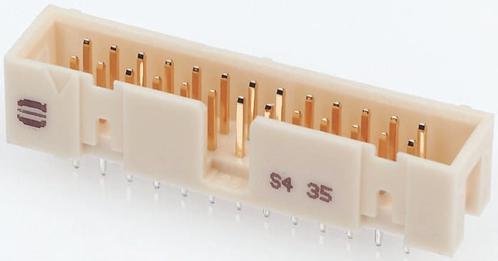 HARTING SEK 19 Series Right Angle Through Hole PCB Header, 20 Contact(s), 2.54mm Pitch, 2 Row(s), Shrouded