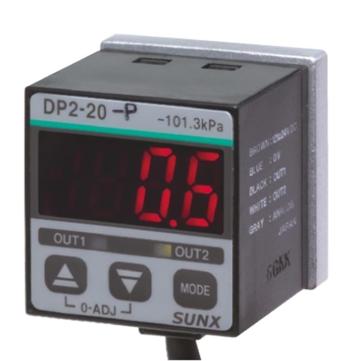 Panasonic Pressure Sensor, Differential, Gauge Reading