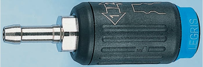 Legris Reinforced Polymer Male Pneumatic Quick Connect Coupling, 6mm Hose Barb