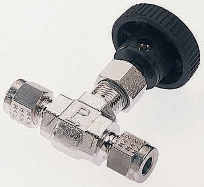 Parker 6A-V6LR-SS Игольчатый клапан, 3/8 дюйма, Нержавеющая сталь