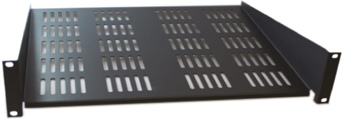 CAMDENBOSS Black Cantilever Shelf, 2U, 20kg Load, 446mm x 400mm