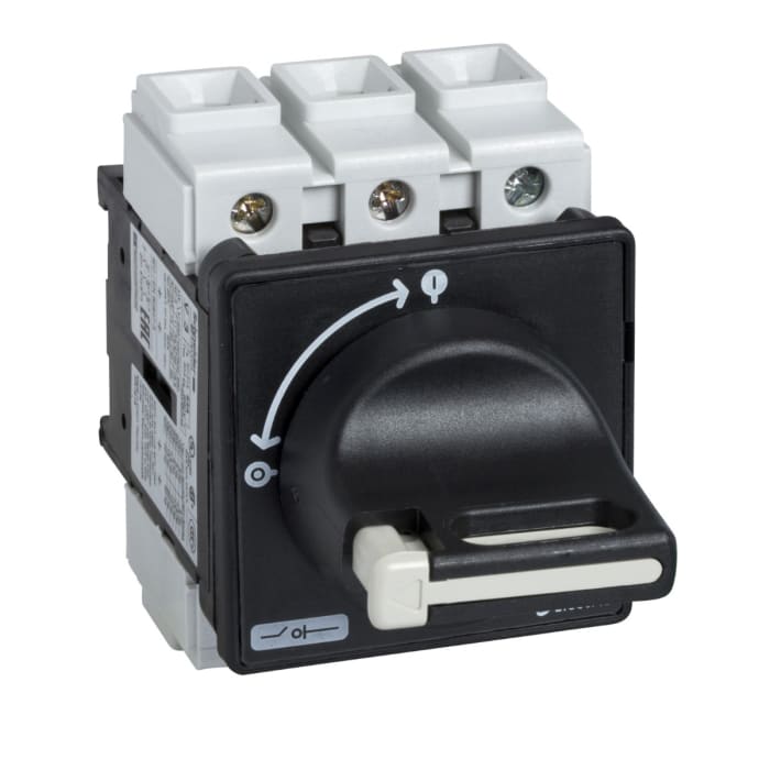 Schneider Electric 3P Pole Panel Mount Isolator Switch - 12A Maximum Current, 7.5kW Power Rating