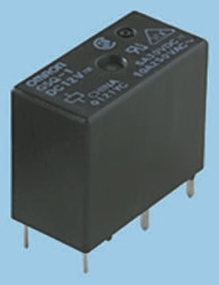 Omron PCB Mount Power Relay, 24V dc Coil, 10A Switching Current, SPST