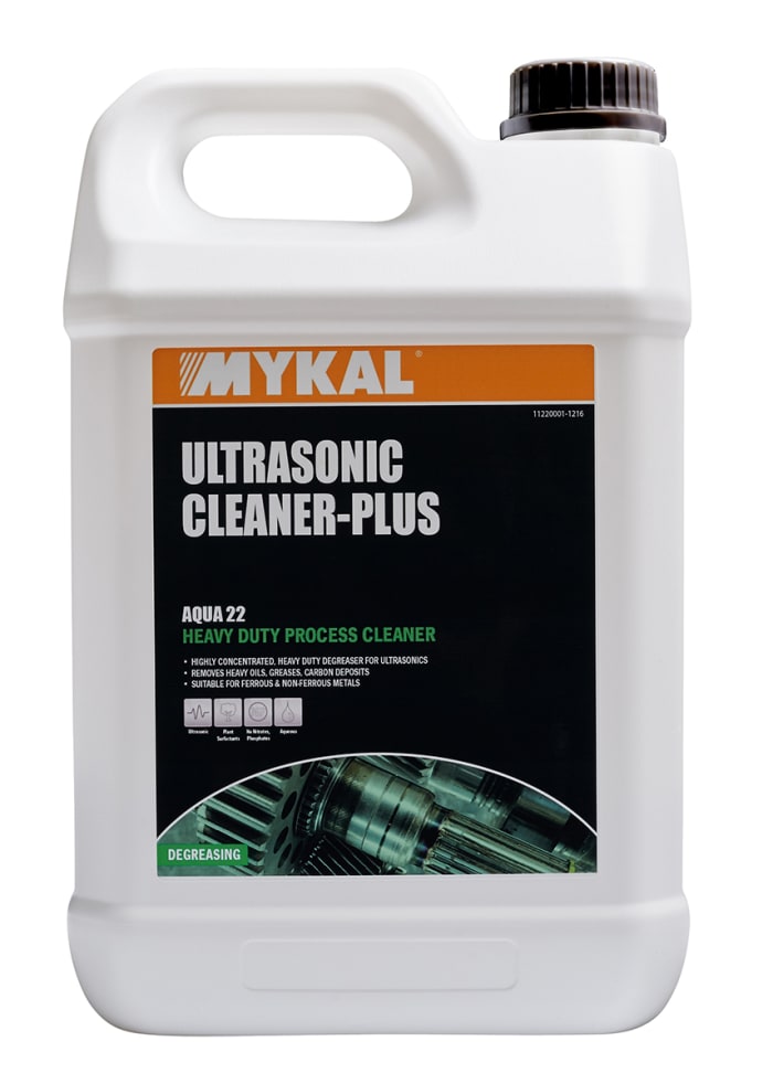 Mykal Industries 5 L Kutulu Ultrasonik Temizlik Sıvısı, Mekanik Parçalar İçin Suyla Durulama