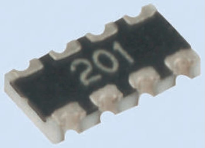 Yageo, ARC 10kΩ ±1% Isolated SMT Resistor Array, 4 Resistors, 1206 (3216M), Concave