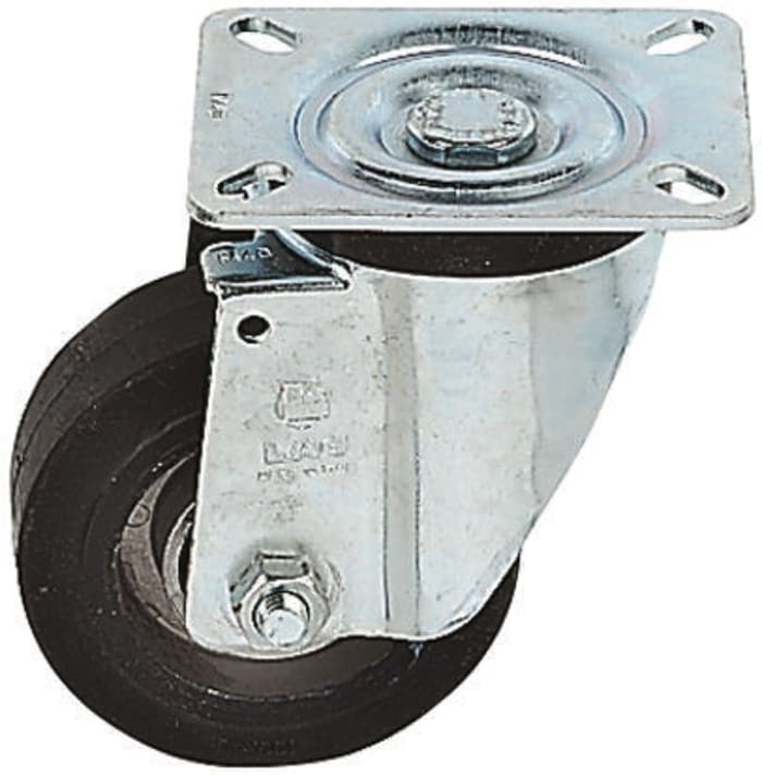 Roulette industrielle Pivotante LAG, Acier zingué, Ø 100mm, 150kg