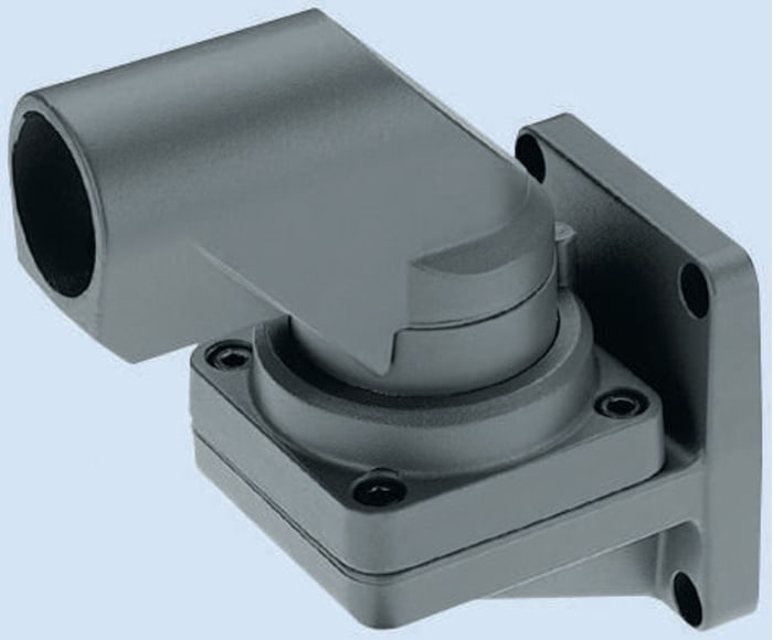 Rose Hinge, Connecting Component, Strut Profile 48 mm, Groove Size 48 mm, Round Tube Size 48 mm