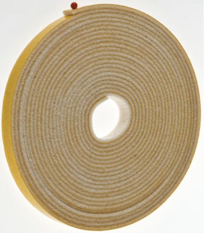 RS PRO White Double Sided Foam Tape, 15mm x 6m, 3.2mm Thick