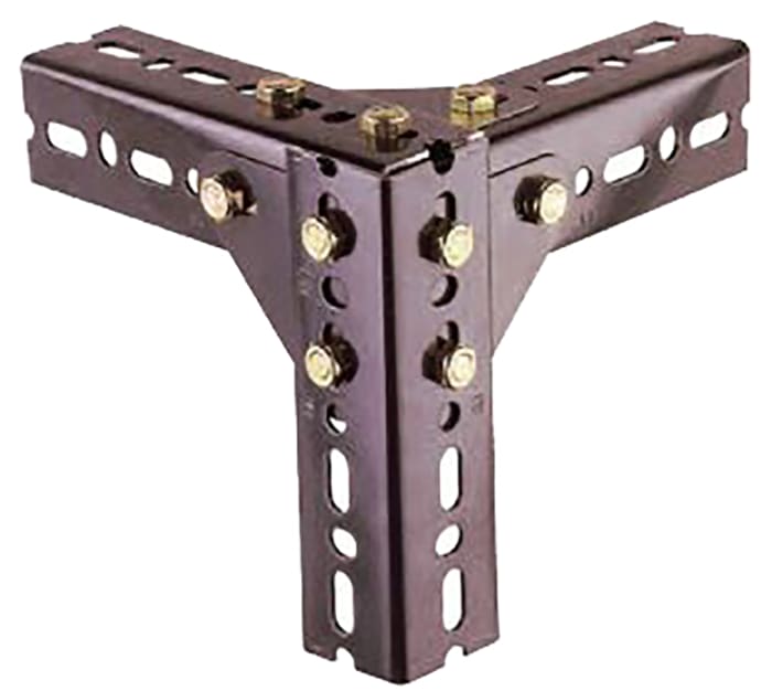 RS PRO Graphite Grey Steel Work Bench Slotted Angle, 38mm x 57mm, 3000mm