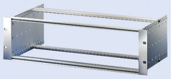 nVent SCHROFF EuropacPRO Series 6U Aluminium, Stainless Steel Rack Mount Chassis, 84HP, 295mm Depth