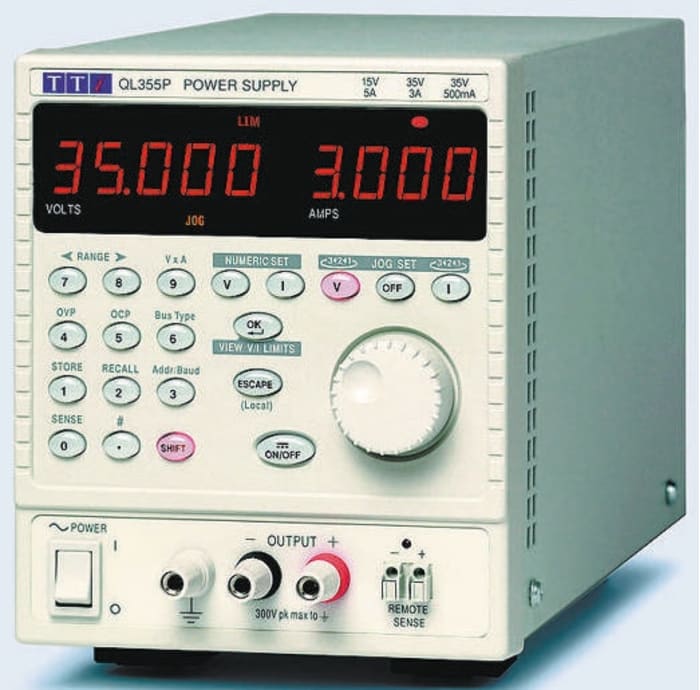 Aim-TTi QL Series II Series Digital Bench Power Supply, 0 → 35V, 0 → 3A, 1-Output, 105W - RS Calibrated