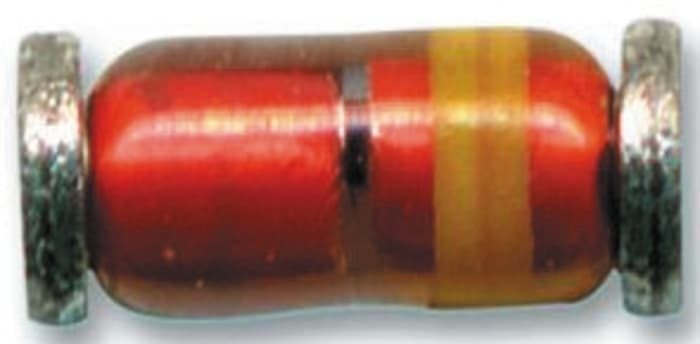 Nexperia 3.7 x 1.6 x 1.6mm Jednoduchý BZV55-C36,115 +200 °C 500 mW 50nA 90Ω -65 °C Povrchová montáž 36V 1, MiniMELF,