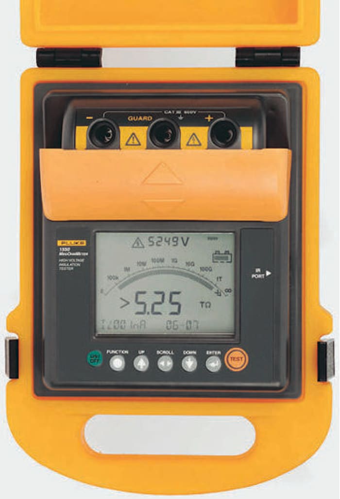 Fluke 1550B Hipot Tester, 250V Min, 5000V Max, 1TΩ Max, CAT III 600 V