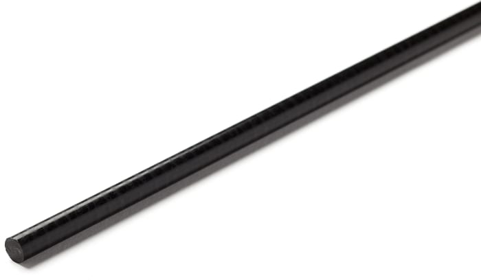 RS PRO Black Acetal Rod, 500mm x 1.225m Diameter
