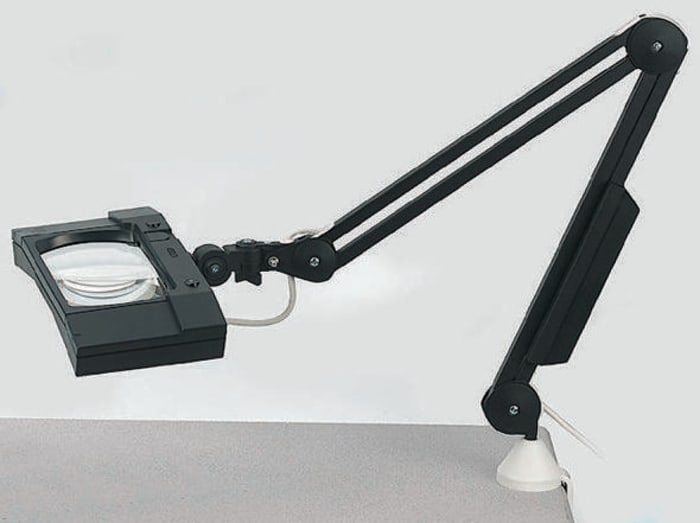 Luxo 8321-27-2 Bench Magnifier, 3.5dioptre, 178 x 108mm Lens