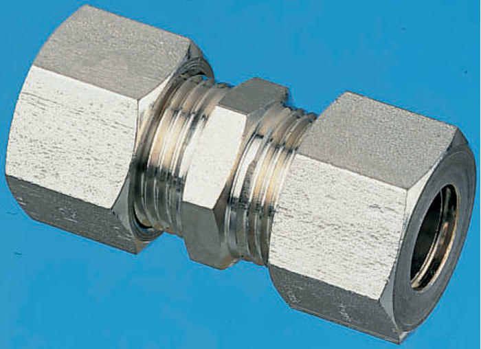 Legris Stainless Steel Compression Fitting, Straight Coupler