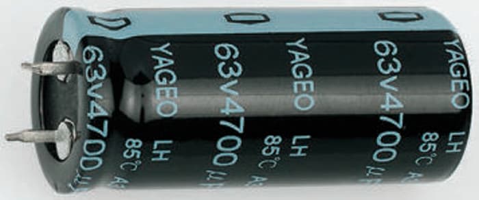 Condensateur Yageo série LH, Aluminium électrolytique 220μF, 400V c.c.