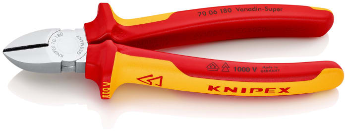 Knipex Diyagonal Tel Keski, Kesme Kapasitesi: 4mm, Uzunluk: 180mm