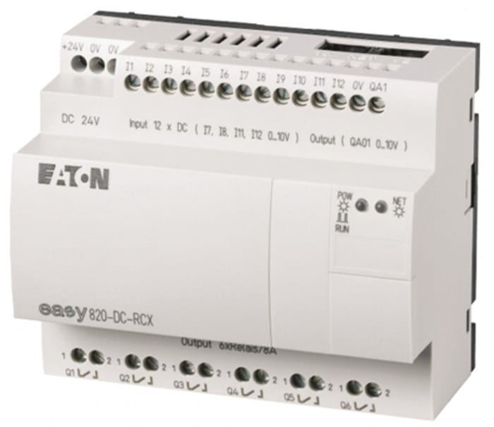 Eaton EASY Logic Module, 24 V dc Relay, 12 x Input, 7 x Output Without Display