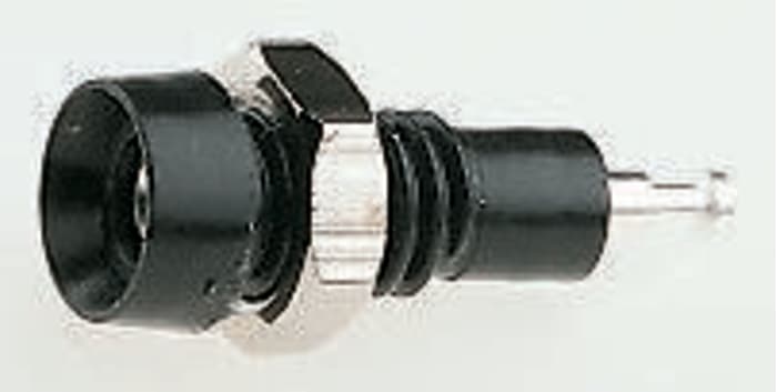 Belling Lee Test Soketi, 30 V, 60 V, 10A, Siyah Renk, Gümüş Kaplı