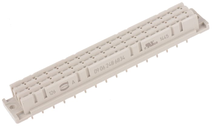 Harting 48 Way 5.08mm Pitch, 3 Row, Straight DIN 41612 Connector, Socket