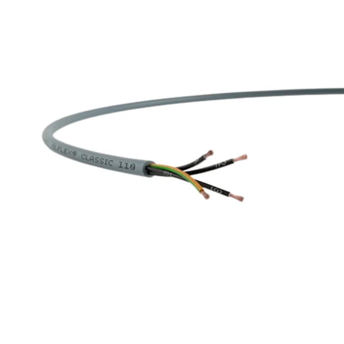 Lapp ÖLFLEX CLASSIC 110 YY Control Cable, 18 Cores, 0.75 mm², YY, Unscreened, 50m, Grey PVC Sheath, 18 AWG