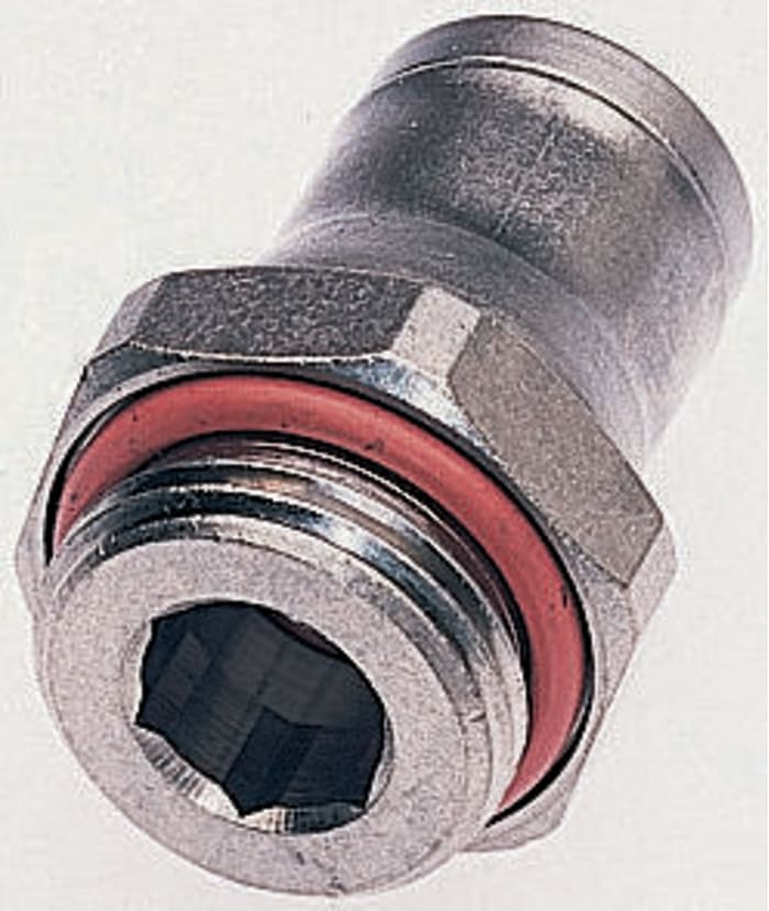 Adaptateur droit fileté Legris LF3600 vers Enfichable, 12 mm G 3/8 Mâle