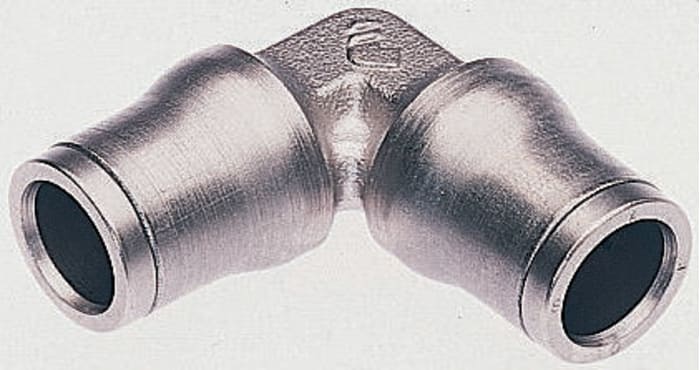 Legris LF3600 Series Elbow Tube-toTube Adaptor, Push In 6 mm to Push In 6 mm, Tube-to-Tube Connection Style