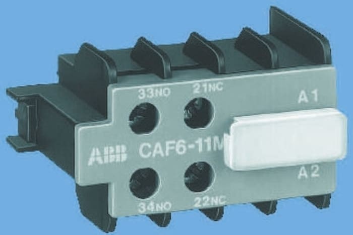 Contact auxiliaire ABB B6 2 contacts 1 N/F + 1 N/O à vis