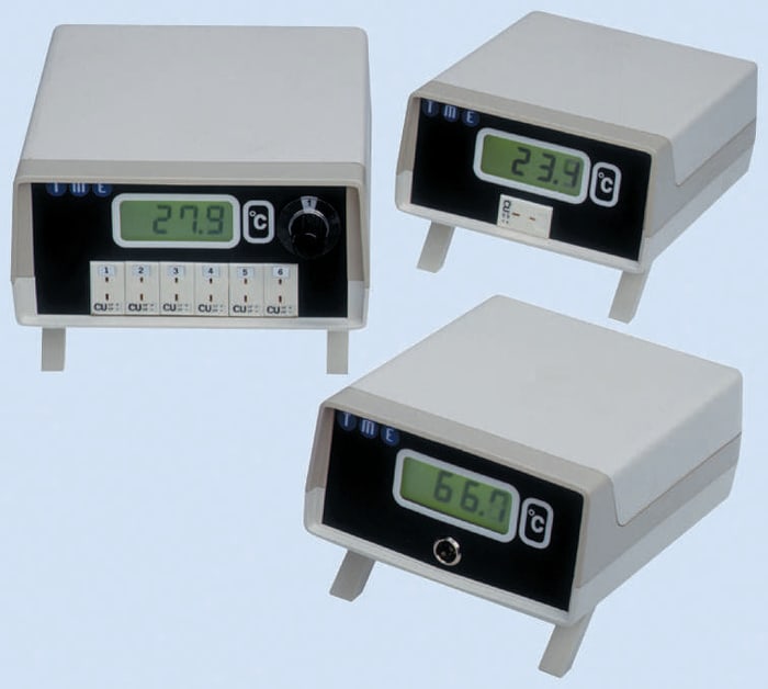 RS PRO 6000 Thermocouple Bench Top Thermometer for Industrial, Scientific Use, E, J, K, N, R, S, T Probe, 1 Input(s),