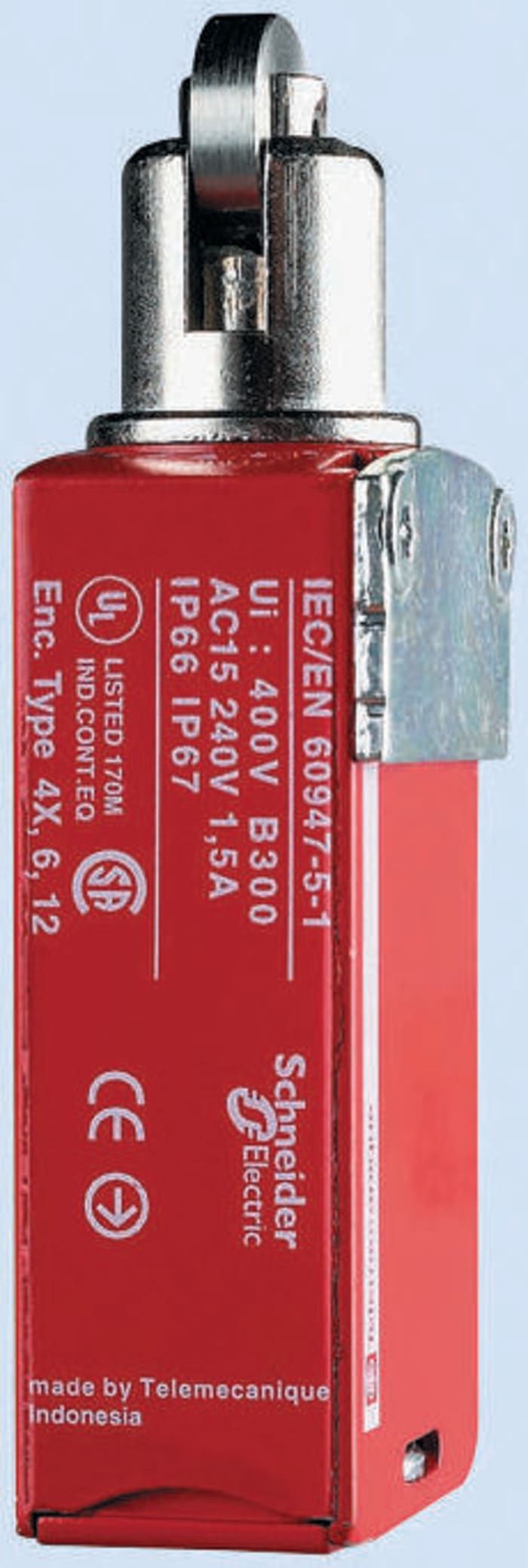 Telemecanique Sensors XCSM Series Plunger Limit Switch, 2NC/1NO, IP66, IP67, IP68, Metal Housing