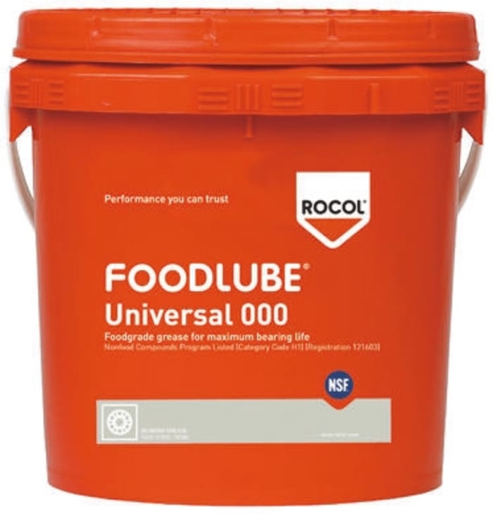 Rocol Foodlube Universal 000 PTFE Lubricant 4 kg Pail,Food Safe