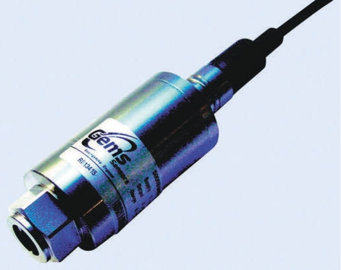 Gems Sensors Pressure Sensor, 0bar Min, 0.2bar Max, Relative Reading