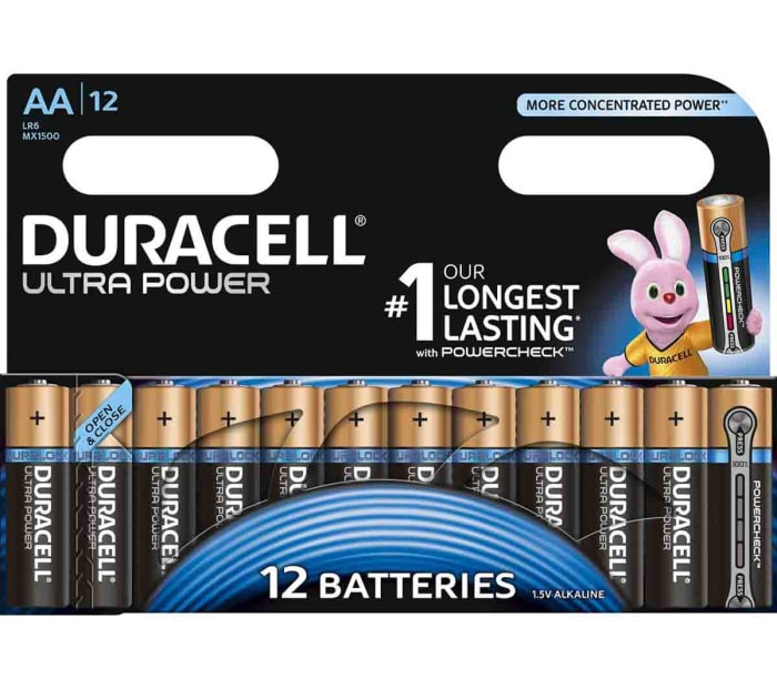 Duracell Ultra Power Alkaline AA Battery 1.5V