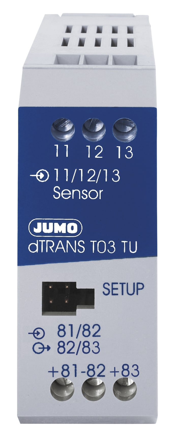 Jumo dTrans T03 T Temperature Transmitter PT100 Input, 15 → 30 V dc