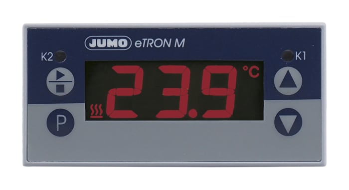 Jumo eTRON Thermostat, 76 x 36mm, 230 V ac Supply