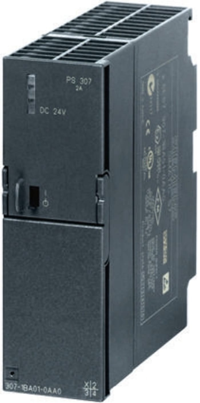 Siemens SIMATIC S7-300 DIN Rail Panel Mount Power Supply, 2A Output