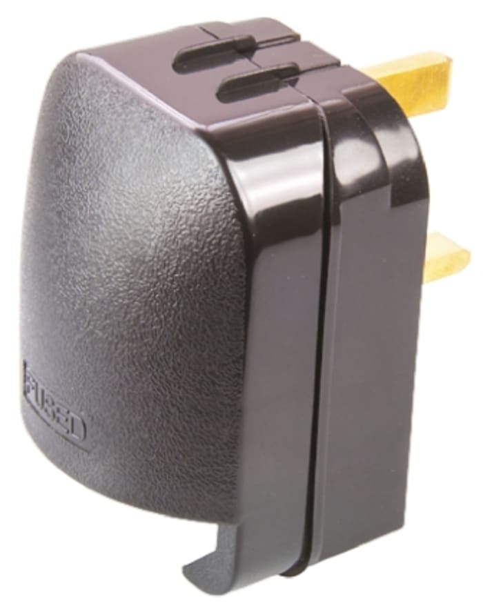 Adaptateur, Europe vers GB, avec Type F - Fiche Schuko