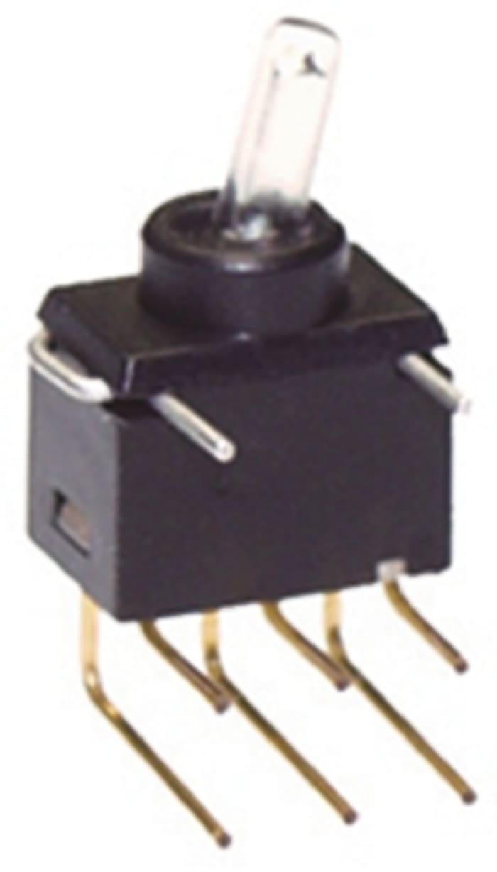 NKK Switches Toggle Switch, PCB Mount, On-On, SPDT, Through Hole Terminal