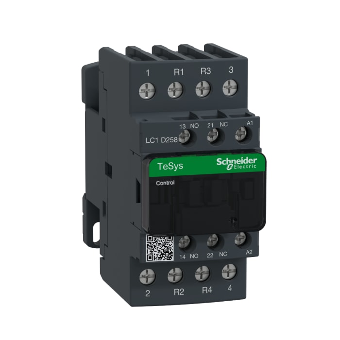 Schneider Electric TeSys D LC1D Contactor, 24 V ac Coil, 4-Pole, 25 A, 2NO + 2NC, 690 V ac