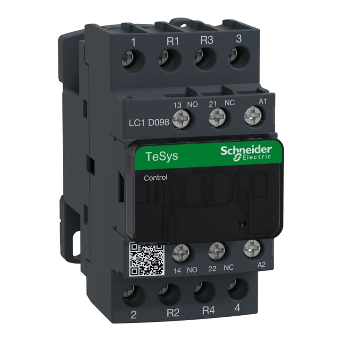 Contacteur Schneider Electric série LC1D, 4 pôles , 2 N/O + 2 N/F, 40 A, 110 V c.a.