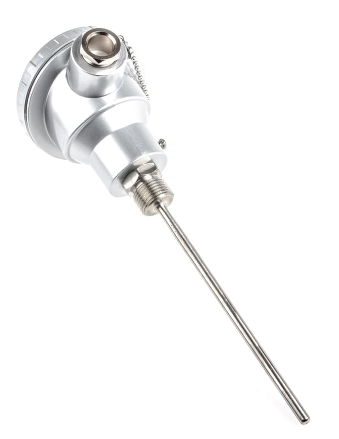 RS PRO PT100 RTD Sensor, 6mm Dia, 150mm Long, 4 Wire, G1/2, Class B +450°C Max